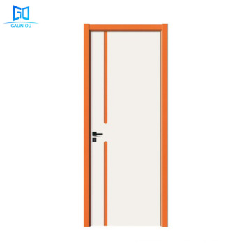 GO-A035 fancy white interior wood door design hdf molded door